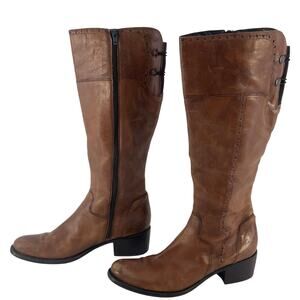 Brown Jones Bootmaker Leather Riding Boots Womens Size 9 - Preowned